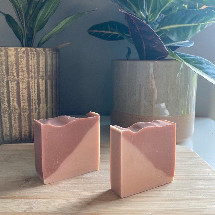 Rode & roze klei zeep